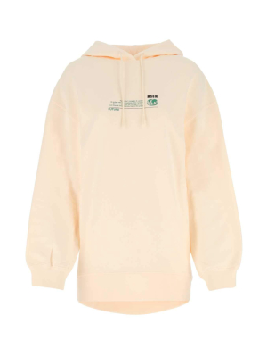 Msgm Logo Print Hoodie