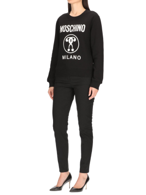 Moschino Logo Printed Crewneck Sweatshirt