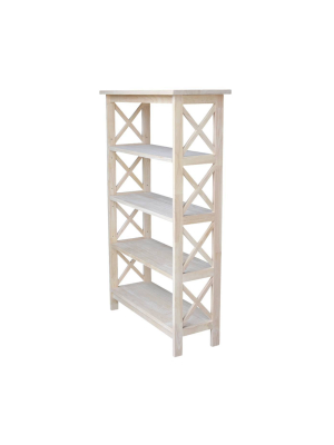 X-sided Bookcase Unfinished - International Concepts