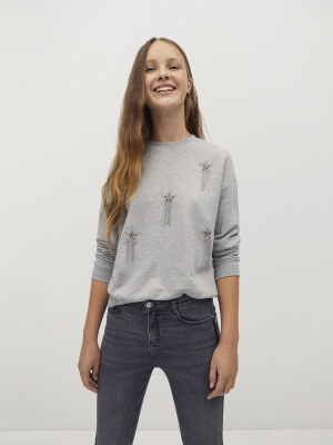 Sequin Detail Sweatshirt