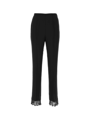 Prada Fringed Hem Tailored Pants