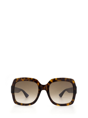 Gucci Eyewear Oversized Square Frame Sunglasses