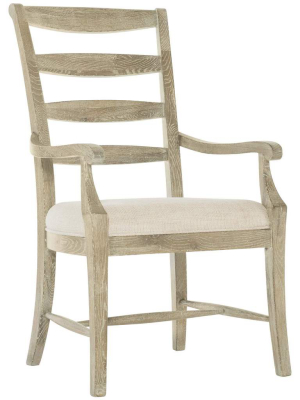 Rustic Patina Ladderback Arm Chair, Sand