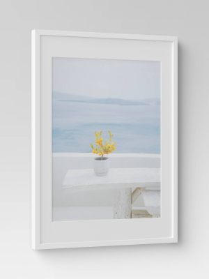 18" X 24" Serene Scene Framed Wall Art White - Threshold™