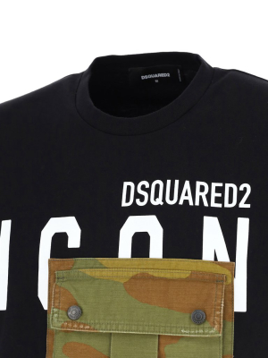 Dsquared2 Camouflage Patch Pocket T-shirt