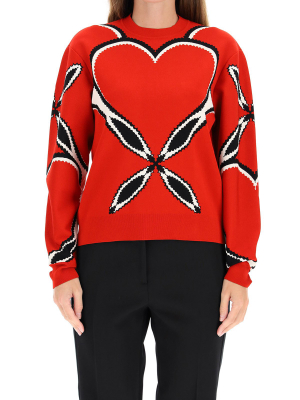 Alexander Mcqueen Heart Motif Sweatshirt