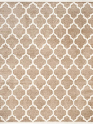 Amherst Quatrefoil Wheat/beige Area Rug