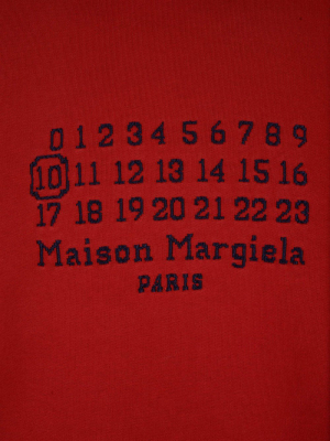 Maison Margiela Logo Embroidered Hoodie