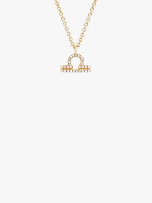 Diamond Libra Necklace