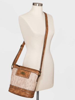 Bolo Zig Zag Crossbody Bag - Brown