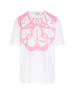 Alexander Mcqueen Monogram Logo Print T-shirt