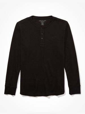 Ae Super Soft Henley Thermal Shirt