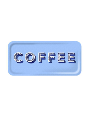 Word Rectangular Tray - Coffee - By Jamida