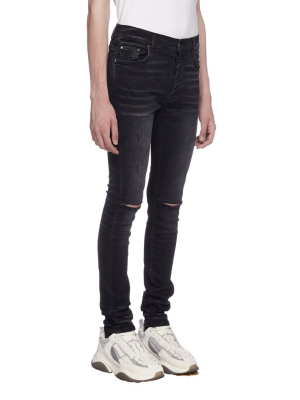 Amiri Slash Distressed Skinny Jeans