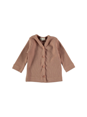 Organic Rib Baby Cardigan