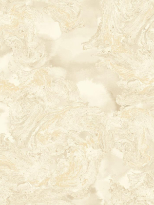 Satellite Wallpaper In Bronze, Gold, And Cream From The Transition Collection By Mayflower