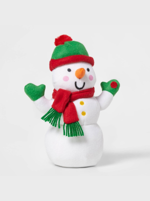 Animated Small Snowman Decorative Figurine White - Wondershop™