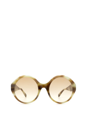 Gucci Eyewear Oversize Round Frame Sunglasses