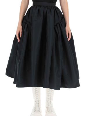 Alexander Mcqueen Pleated Midi Skirt