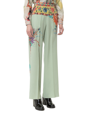 Etro Floral Print Trousers