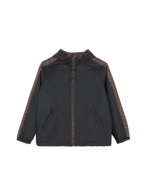 Fendi Kids Ff Motif Reversible Windbreaker Jacket