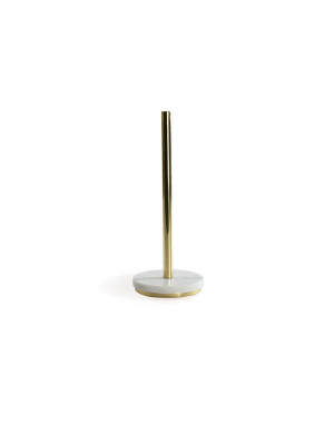 Brass Paper Towel Stand