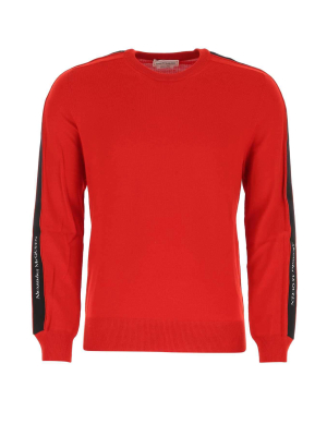 Alexander Mcqueen Logo Intarsia Knit Jumper