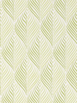 Sample Bonnelles Wallpaper In Green From The Les Indiennes Collection By Nina Campbell