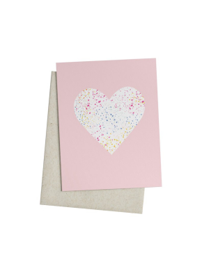 Splatter Heart Card