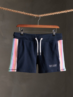 Rainbow Straight Hem Shorts