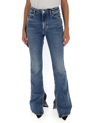 The Attico High-waisted Flared Jeans