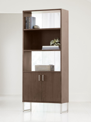 Clybourn 32" Cocoa Storage Bookcase