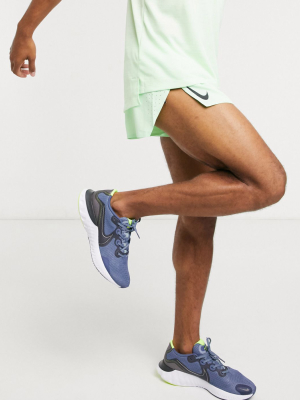 Nike Running Aeroswift Stride 7 Inch 2 In 1 Shorts In Green