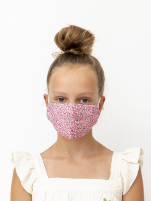 Child Leopard Print Face Mask-pink