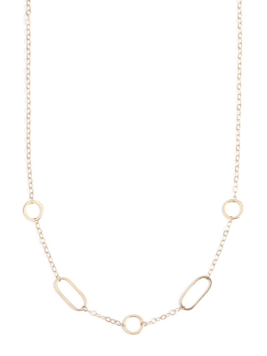 Multi Shape Chain Necklace