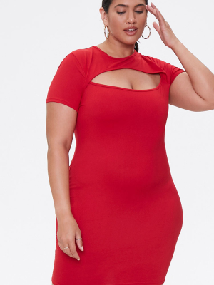 Plus Size Cutout Bodycon Dress