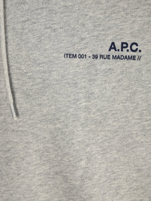 A.p.c. Logo Print Drawstring Hoodie