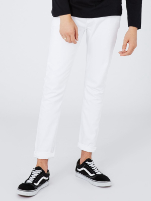 White Stretch Skinny Jeans