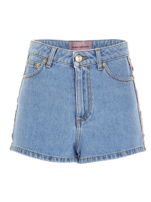 Chiara Ferragni Logomania Denim Shorts