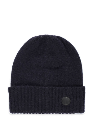 Golden Goose Deluxe Brand Logo Patch Turn-up Hem Beanie