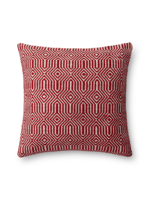 Red & Ivory Indoor/outdoor Pillow