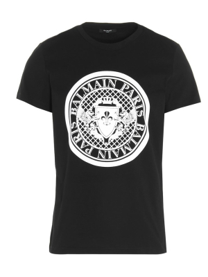 Balmain Medallion Flocked T-shirt