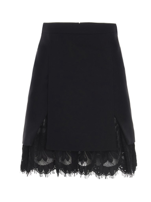 Alexander Mcqueen Lace Layered Mini Skirt