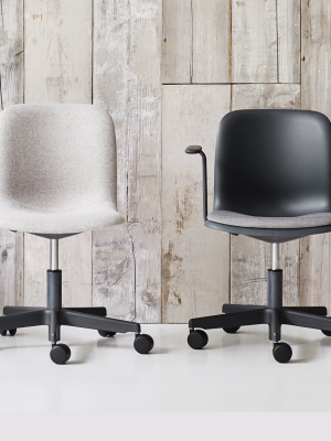 Sixe Swivel Office Chair - Fully Upholstered