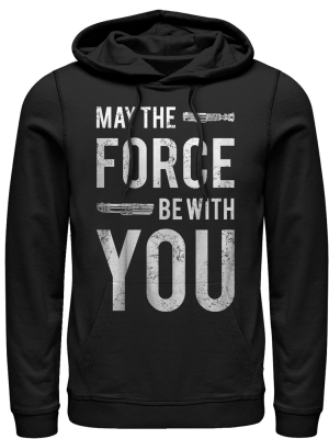 Men's Star Wars May The Force Be With You Lightsaber Pull Over Hoodie