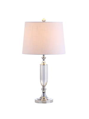 27" Crystal Bella Table Lamp (includes Led Light Bulb) Clear - Jonathan Y