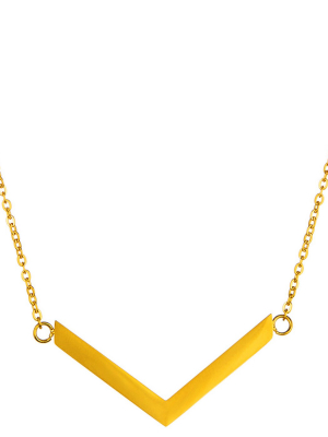 Elya® Chevron Chain Necklace - (18")