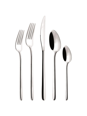 Broggi Stilletto Stainless Steel 20-piece Set In Modern Box