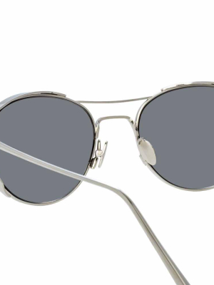 Linda Farrow Violet C2 Oval Sunglasses