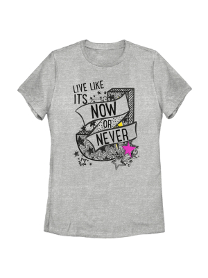 Women's Julie And The Phantoms Live Like It's Now Or Never T-shirt